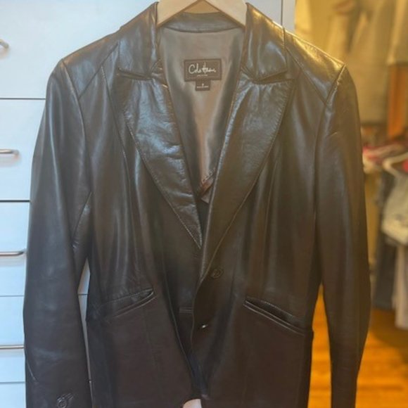 Cole Haan Leather Jacket - Picture 1 of 3